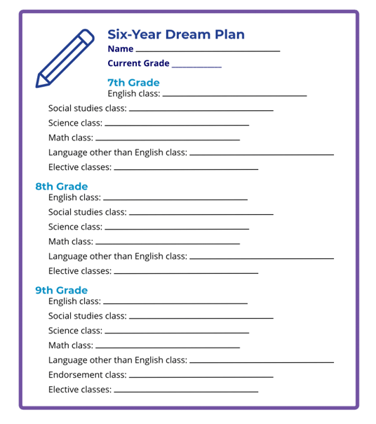 6 Year Dream Plan