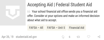 Texas OnCourse FAFSA module resources