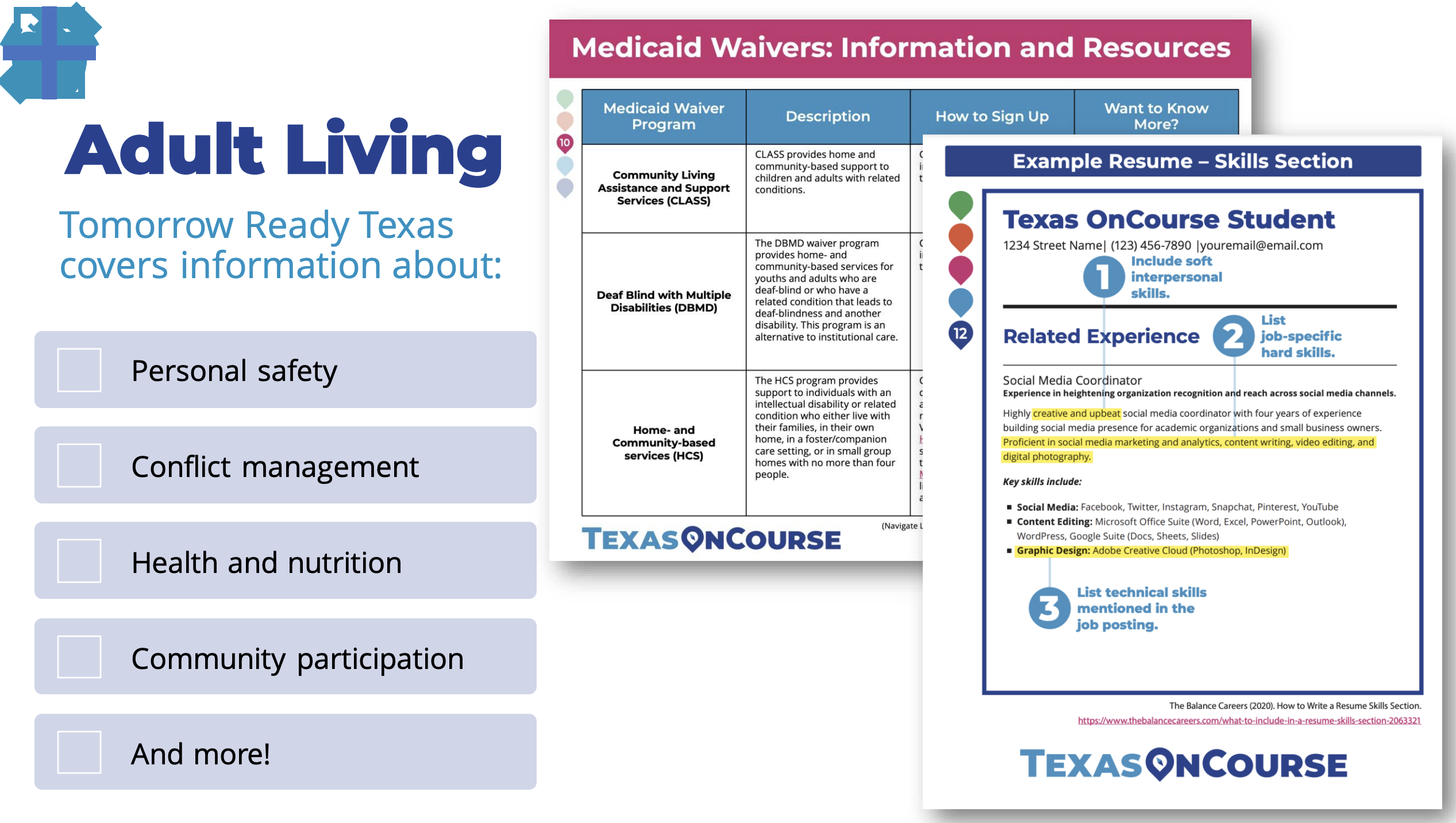 TomorrowReadyTexas_AdultLiving_TexasOnCourse_Jan22