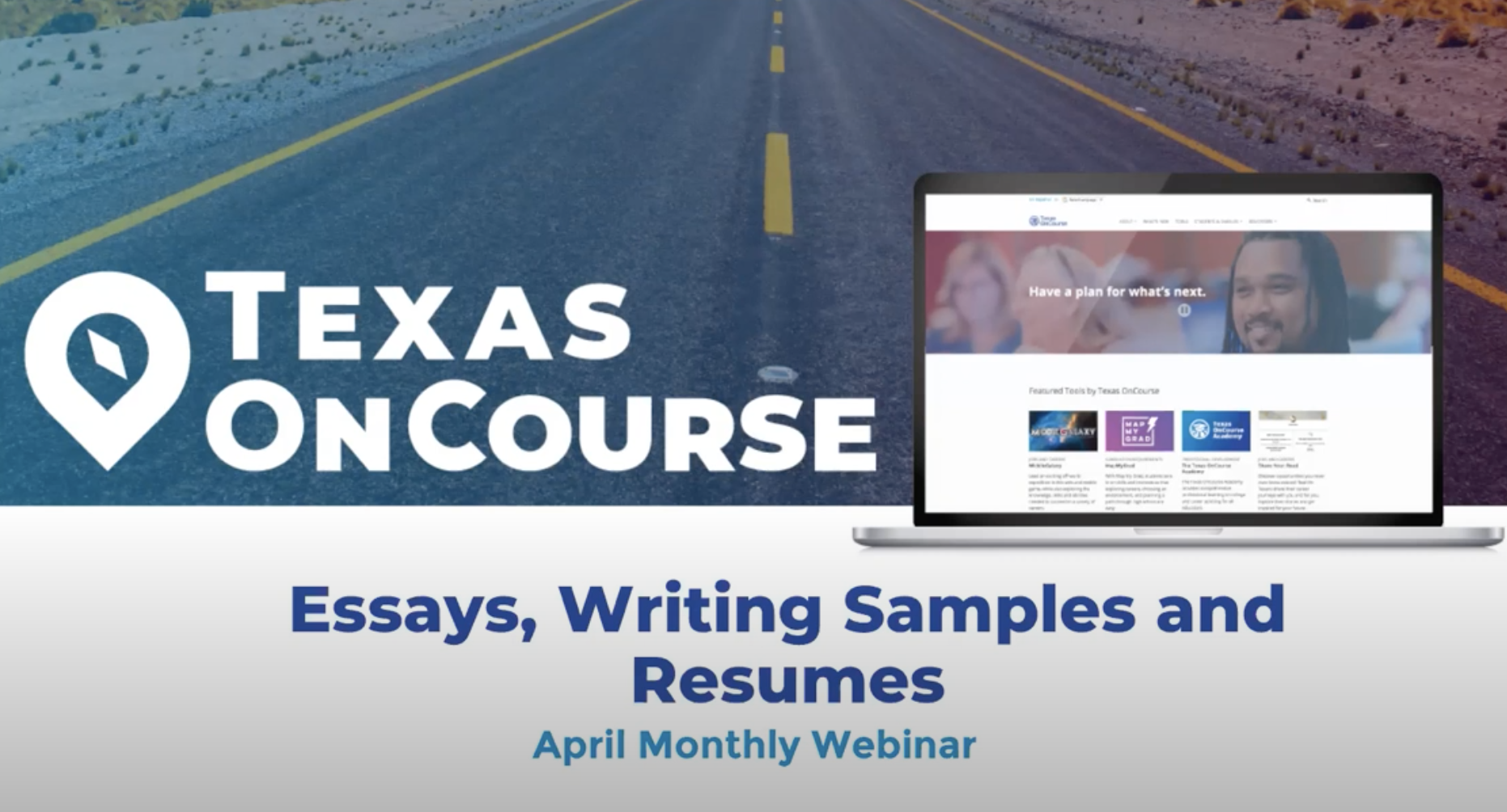 Essays, Writing Samples, and Resumes - April Monthly Webinar